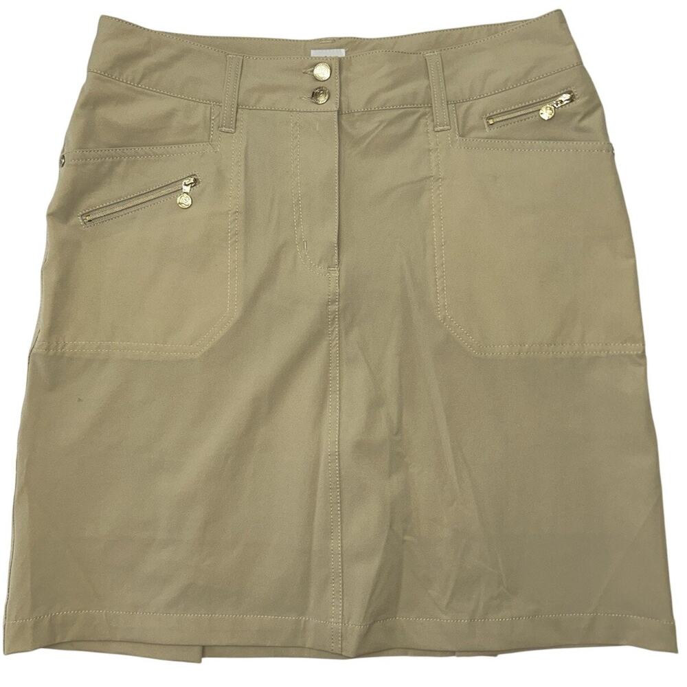 Daily Sports Miracle Beige/Gold Golf Skort Short/Skirt Size US 8
